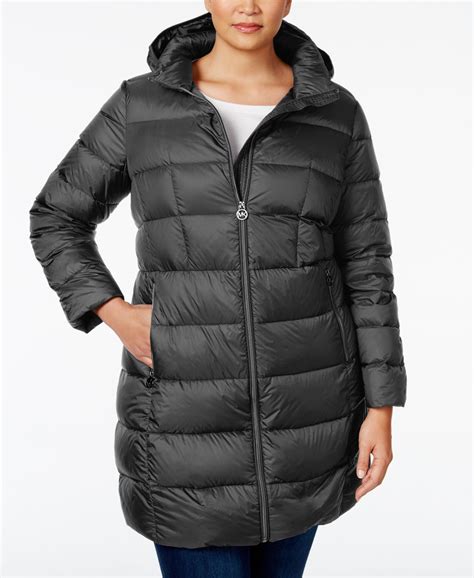 michael kors full length women down coat|Michael Kors packable down jacket.